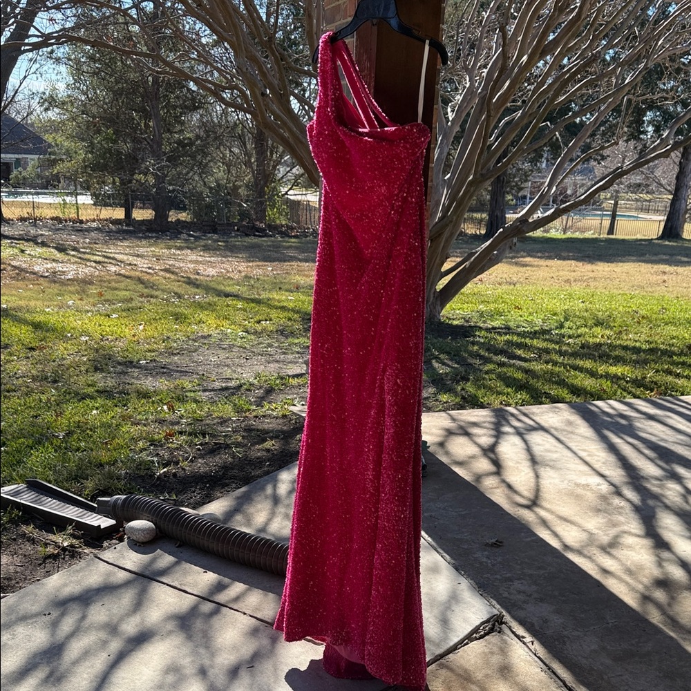 Elegant Pink Evening Gown